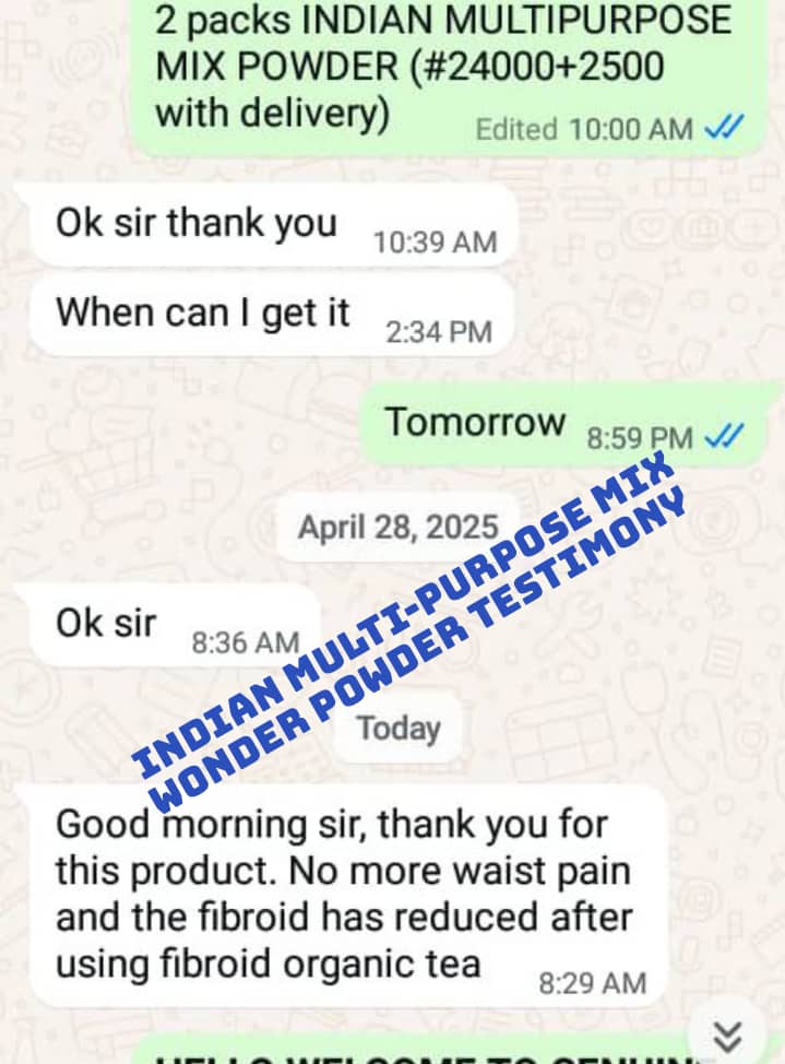 BOUGHT THE INDIAN MULTI-PURPOSE MIX POWDER IN APRIL AND GIVING TESTIMONY IN JUNE…EVERYBODY WILL TESTIFY…..(read the screenshot)