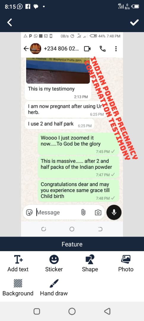 PREGNANCY CONFIRMED